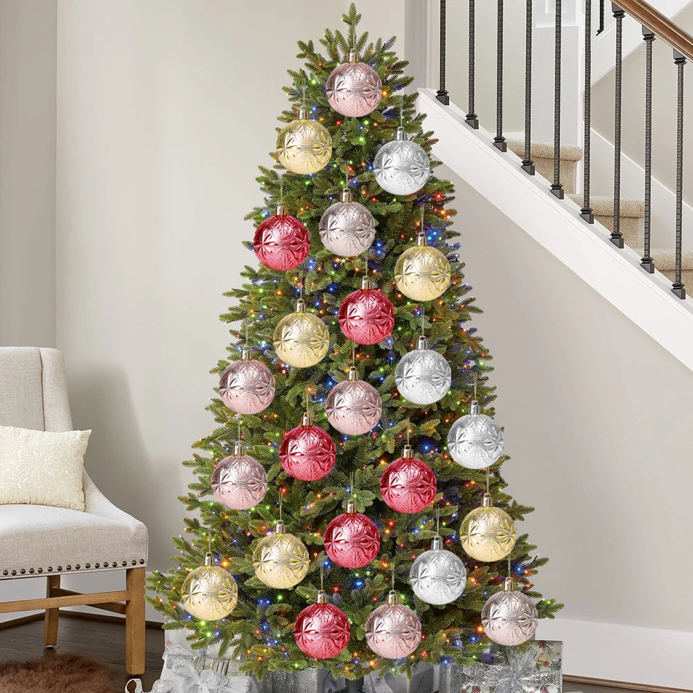 6Pcs Christmas Ball Ornaments – Xmas Tree Pendants