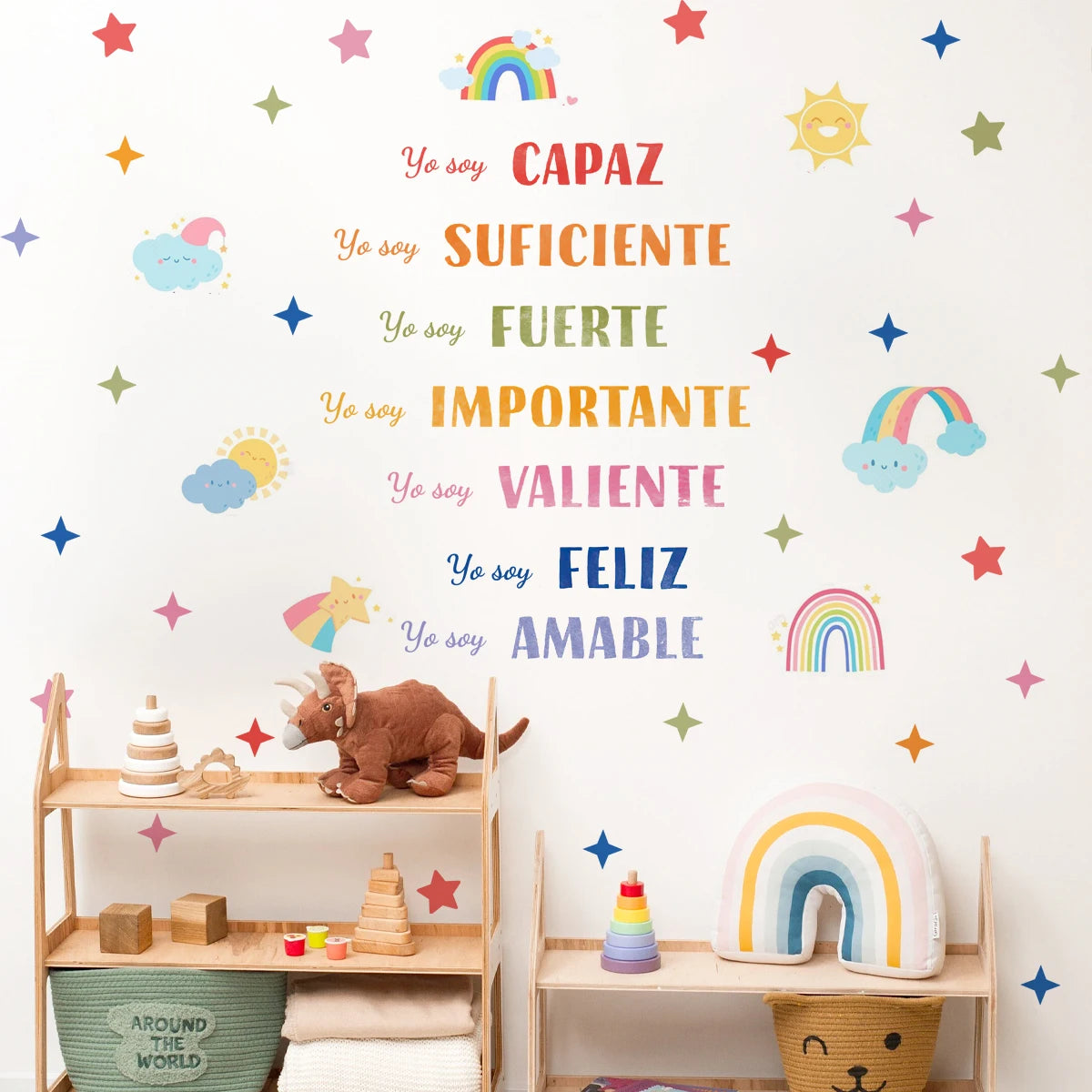 Spanish Wall Stickers for Kids Room & Therapy Office