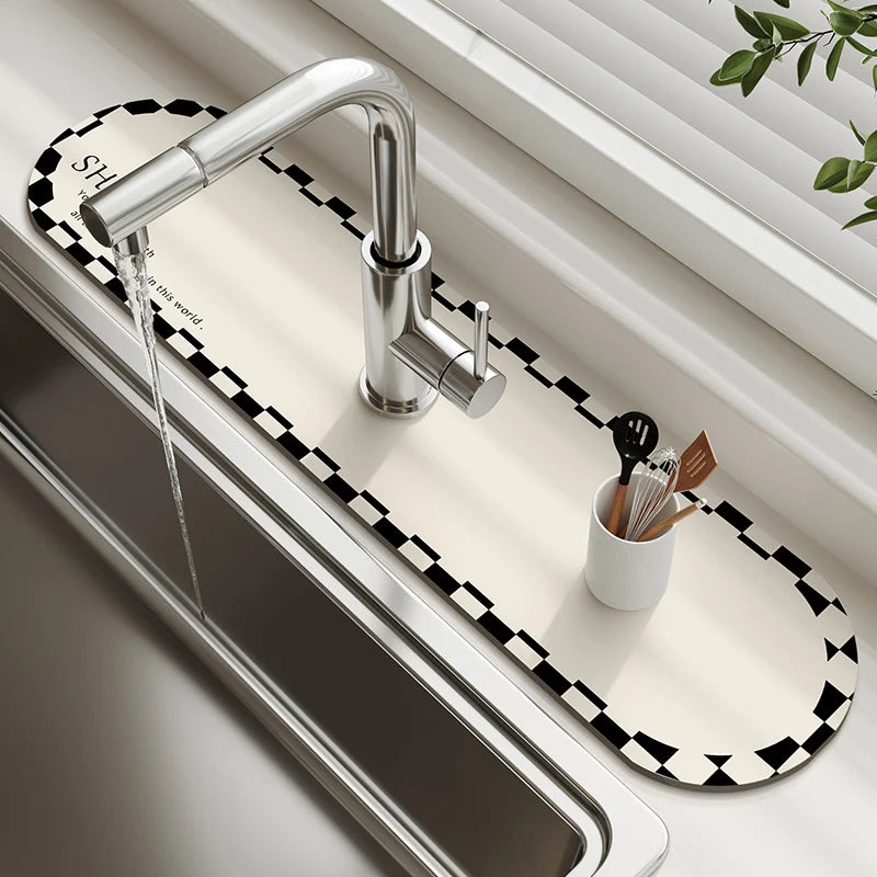 Diatomite Sink Splash Pad – Absorbent Drying Mat