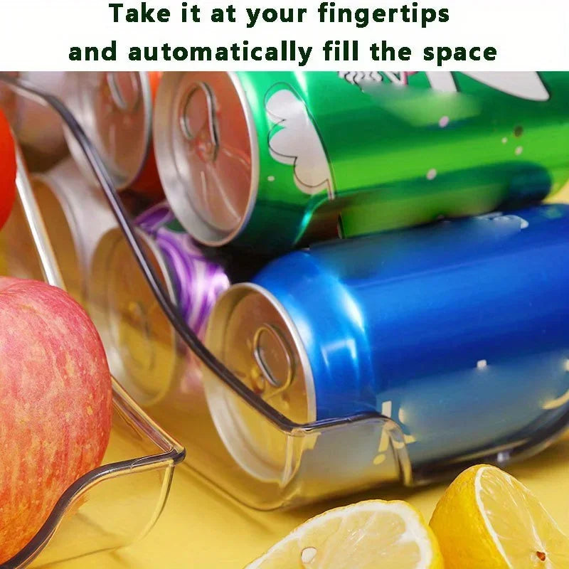 Refrigerator Soda Can Dispenser Organizer