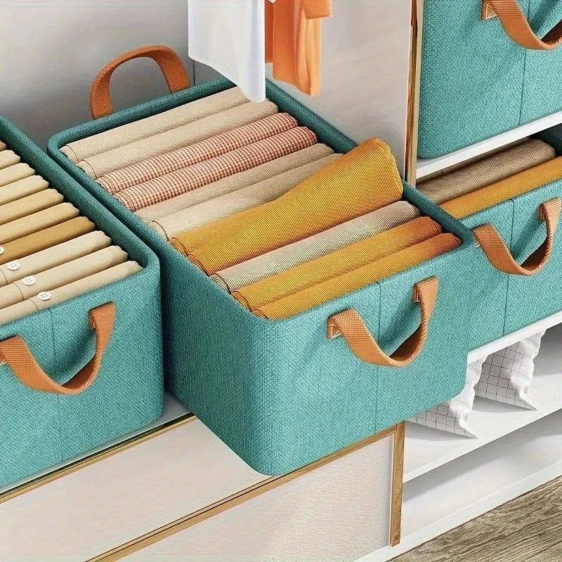 2/4pcs Clothes Organizer Storage Boxes for Wardrobe Drawers