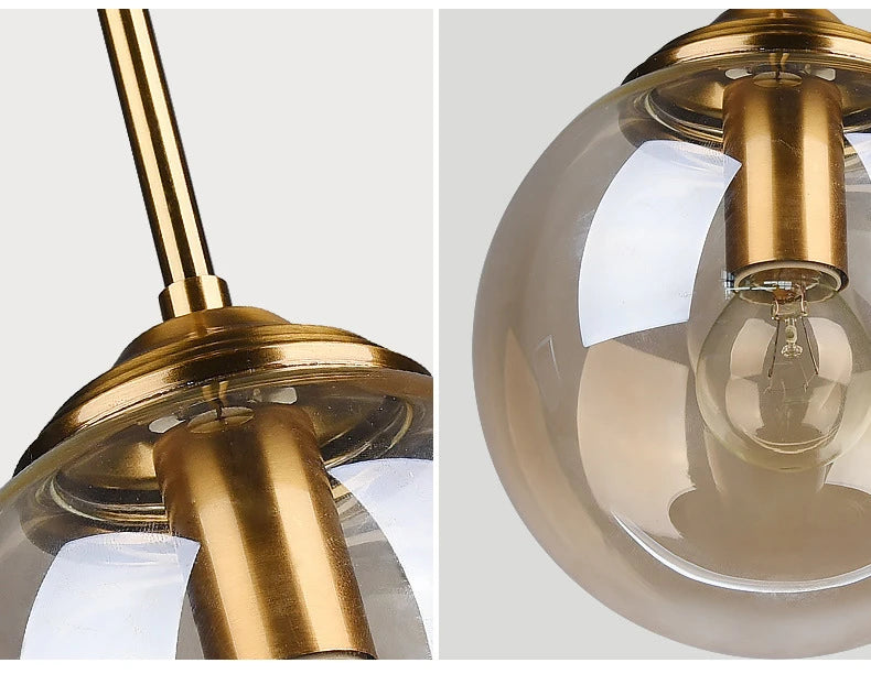 Modern Luxury Nordic LED Glass Pendant Lamp