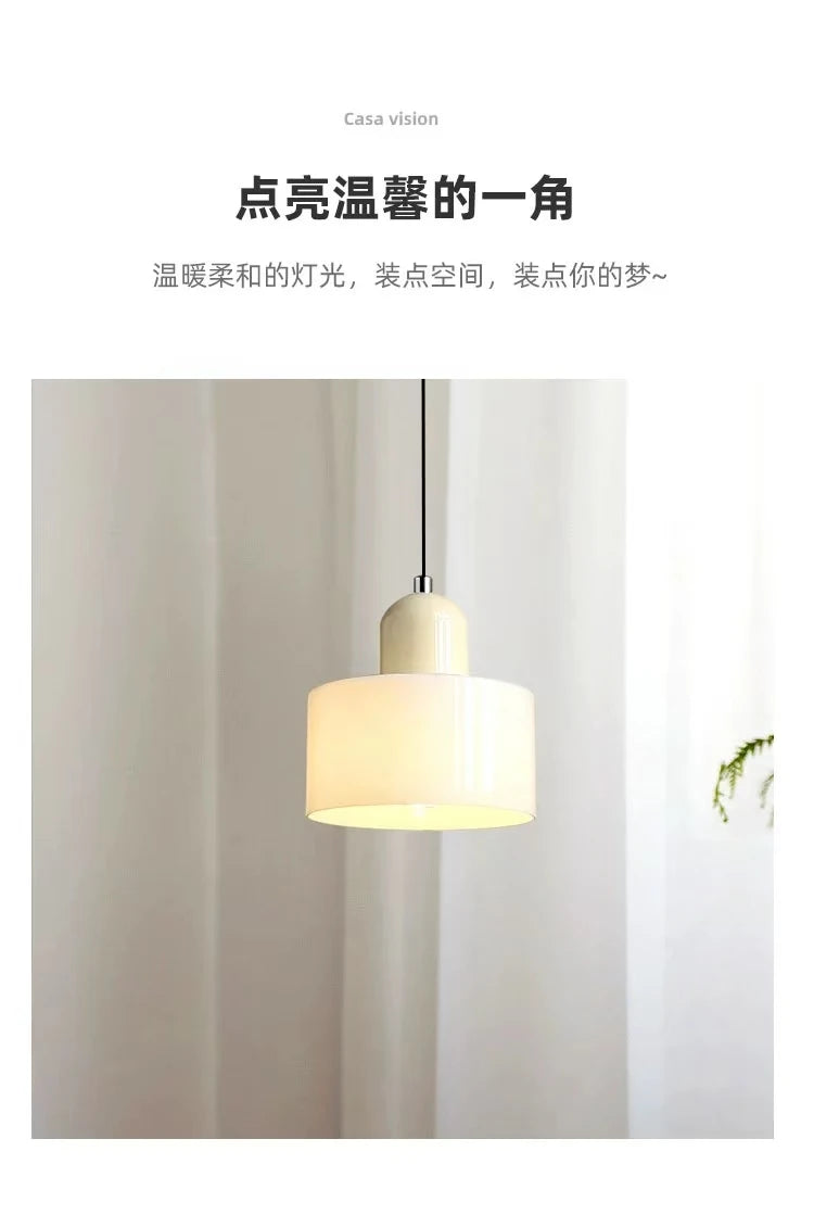 Nordic Modern Glass Bedside Pendant Lamp – E27
