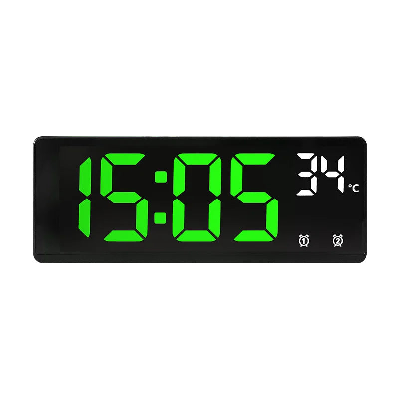 Digital Travel Alarm Clock with Temperature & Large Display