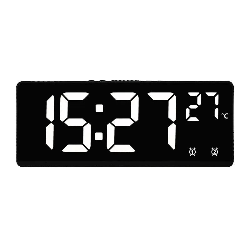 Digital Travel Alarm Clock with Temperature & Large Display