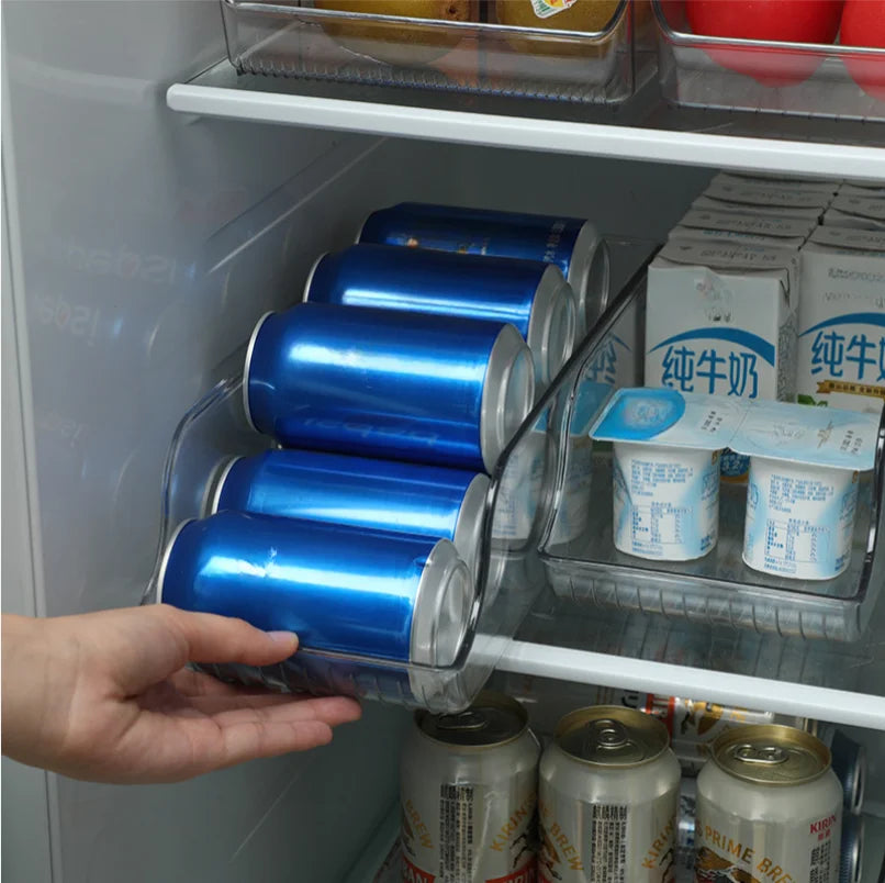 Refrigerator Soda Can Dispenser Organizer