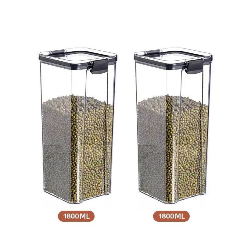 Kitchen Stackable Sealed Food Storage Containers Set (460–1800ml)