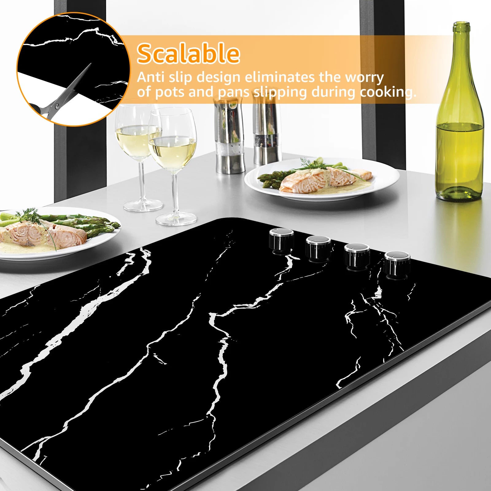 Silicone Induction Cooktop Protector Mat – 30.8×20.5"