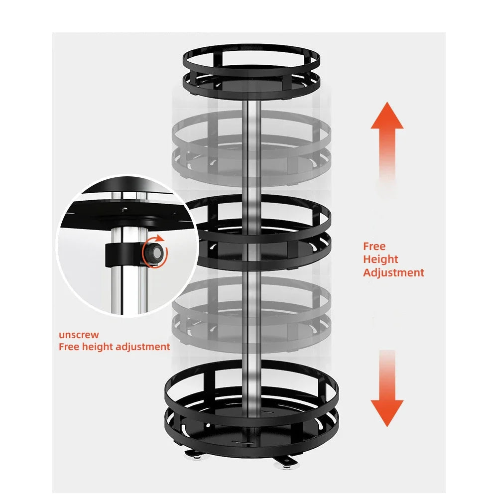 360° Rotating Spice Rack Organizer Tray