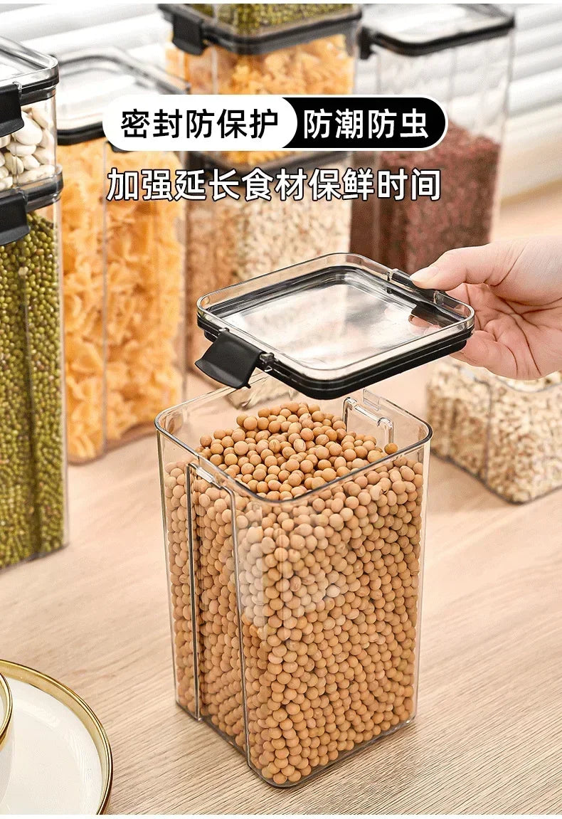 Kitchen Stackable Sealed Food Storage Containers Set (460–1800ml)