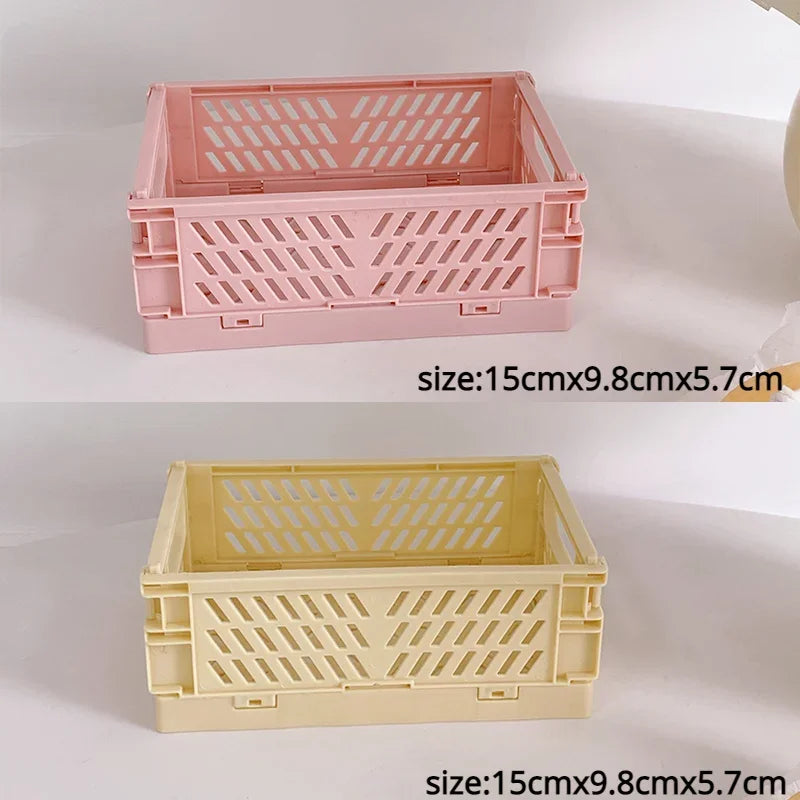 Plastic Foldable Storage Crate Box Organizer