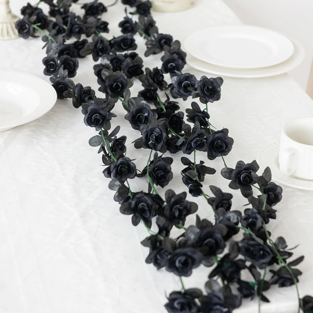 250CM Artificial Rose Vine – Decorative Fake Flower Garland