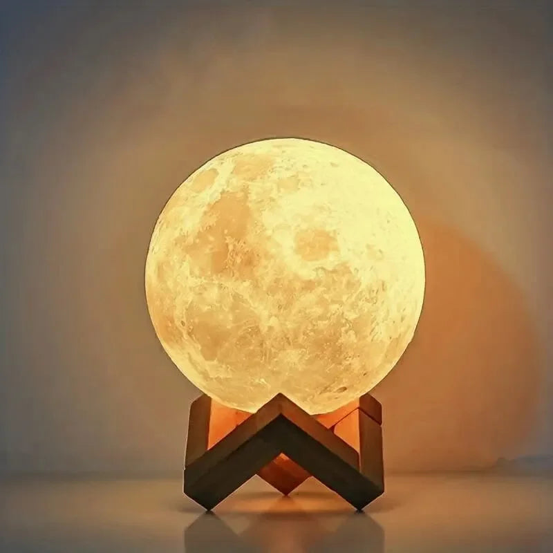 8cm DIY Galaxy Moon Lamp with Stand