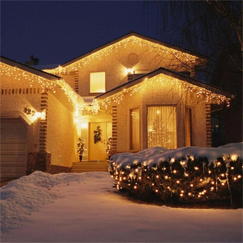 5M Outdoor LED Waterfall Curtain String Lights