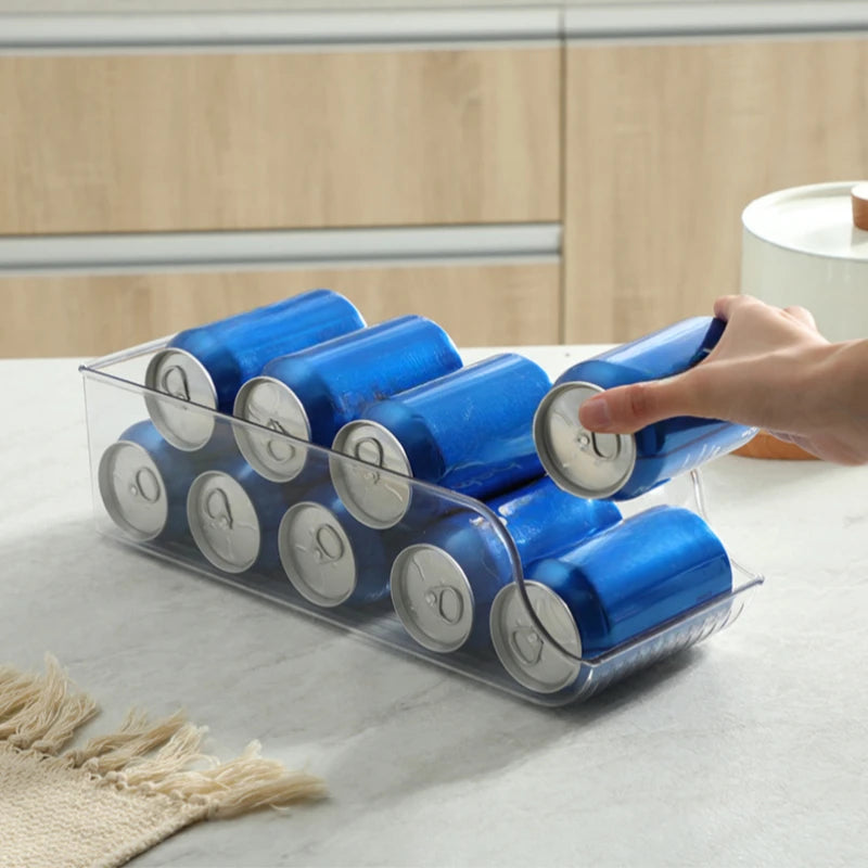 Refrigerator Soda Can Dispenser Organizer