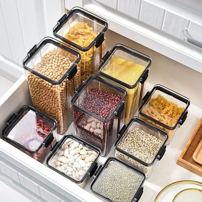 Kitchen Stackable Sealed Food Storage Containers Set (460–1800ml)