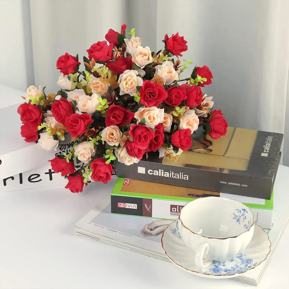 Silk Rose Artificial Flower – Wedding & Home Decor
