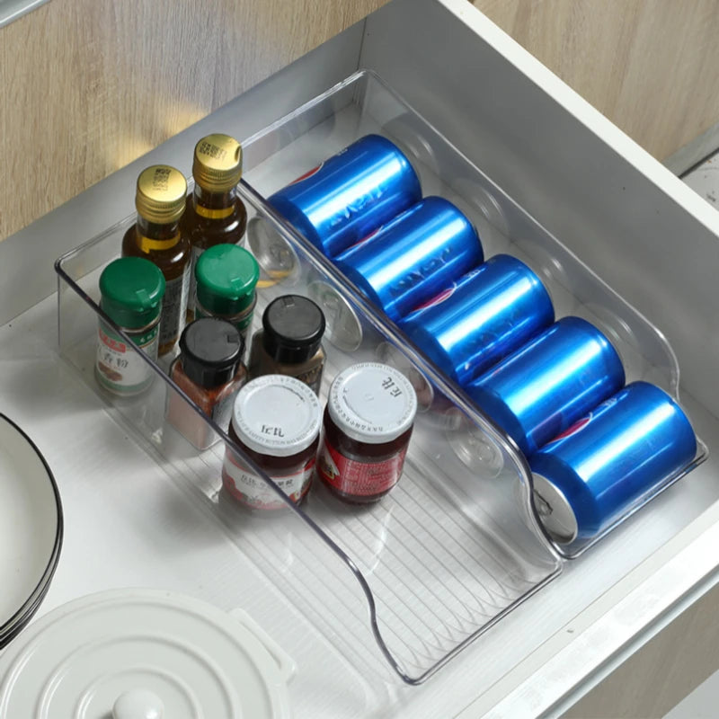 Refrigerator Soda Can Dispenser Organizer