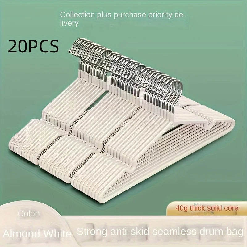 20pcs Non-Slip Heavy Duty Clothes Hangers