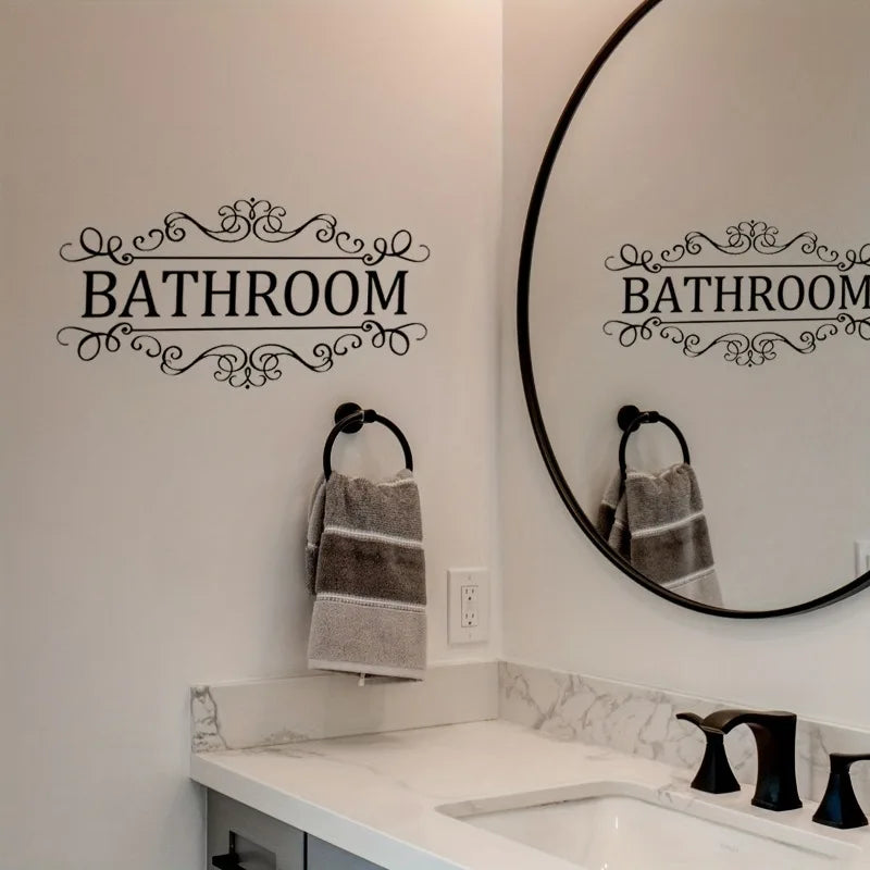 Waterproof PVC Bathroom Wall Sticker