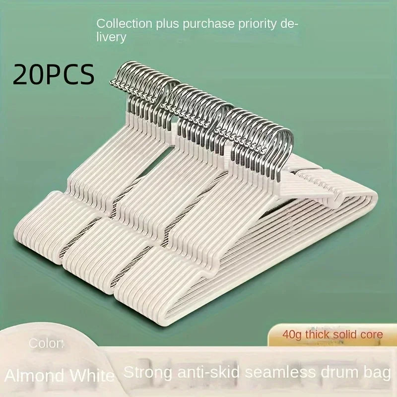 20pcs Non-Slip Heavy Duty Clothes Hangers