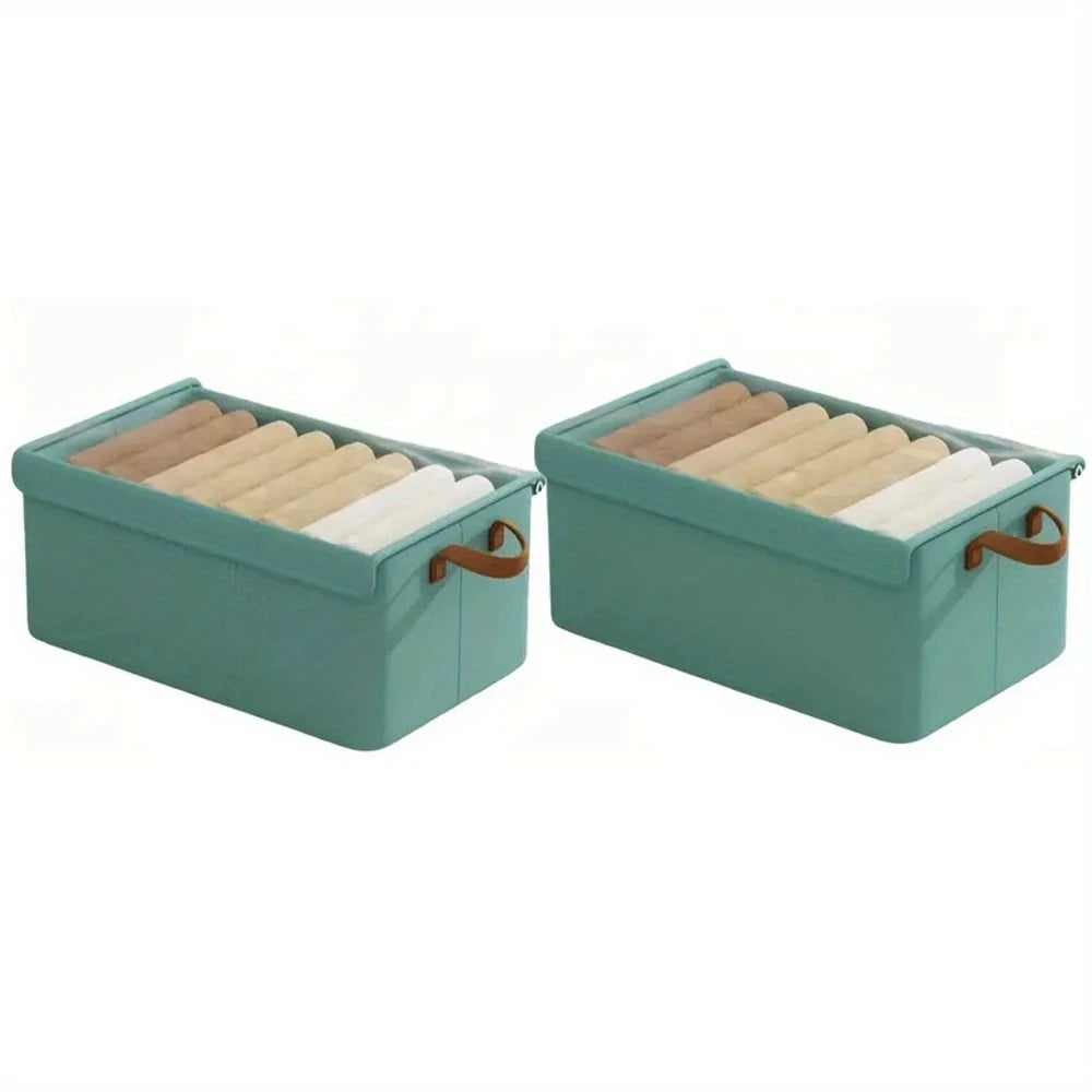 2/4pcs Clothes Organizer Storage Boxes for Wardrobe Drawers