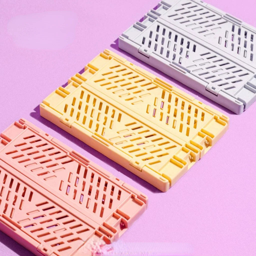 Plastic Foldable Storage Crate Box Organizer