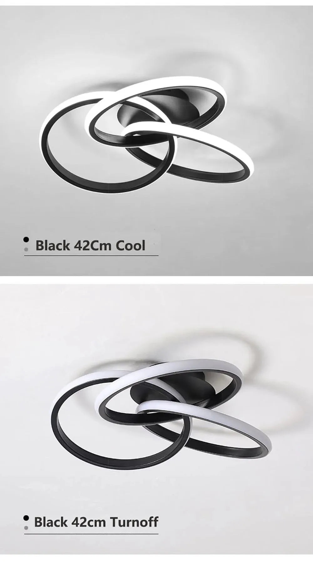 Modern LED Trefoil Ceiling Light – Dimmable Acrylic Lamp