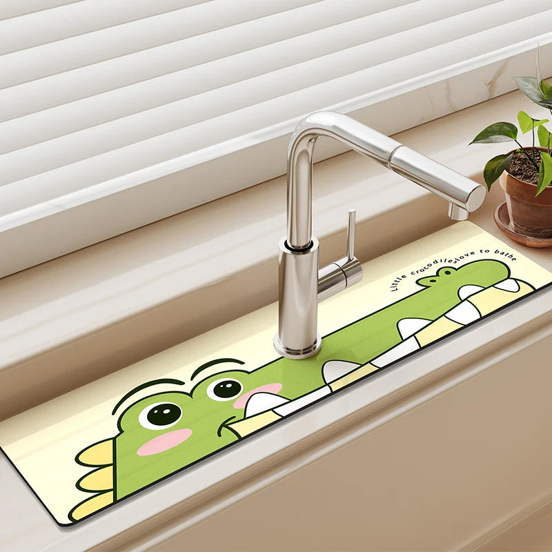 Diatomite Sink Splash Pad – Absorbent Drying Mat