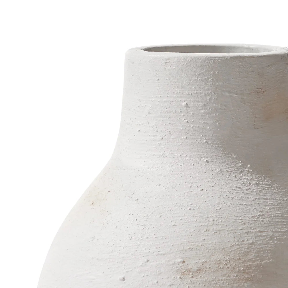 Brushed Ceramic Vase – Artisanal Home Tabletop Decor