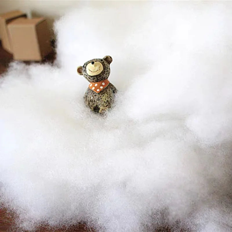 Fluffy Artificial Snow Cotton Decoration Set