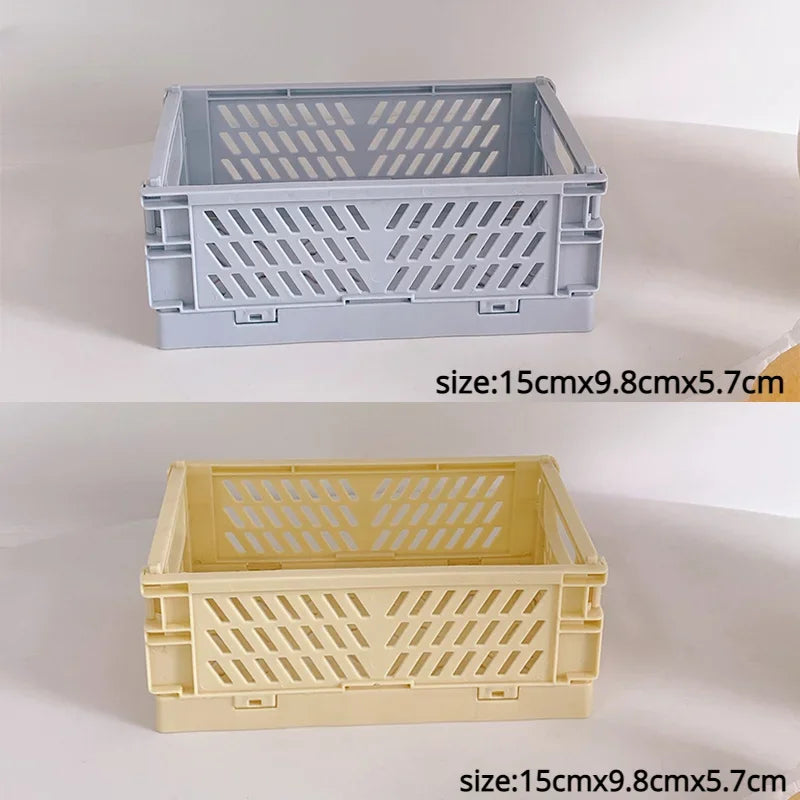 Plastic Foldable Storage Crate Box Organizer