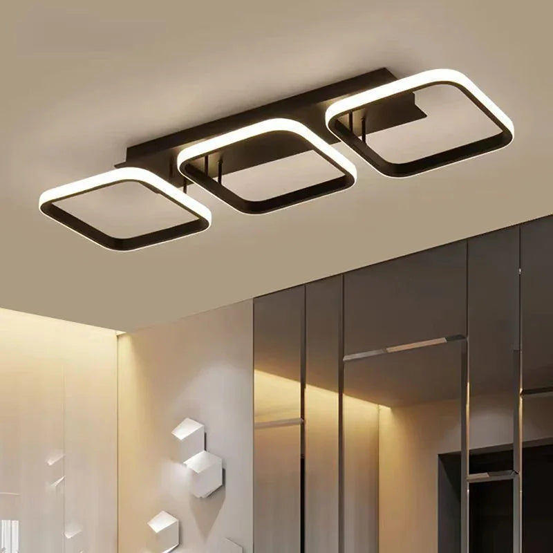 Modern LED Ceiling Light – Round/Square for Home & Hall