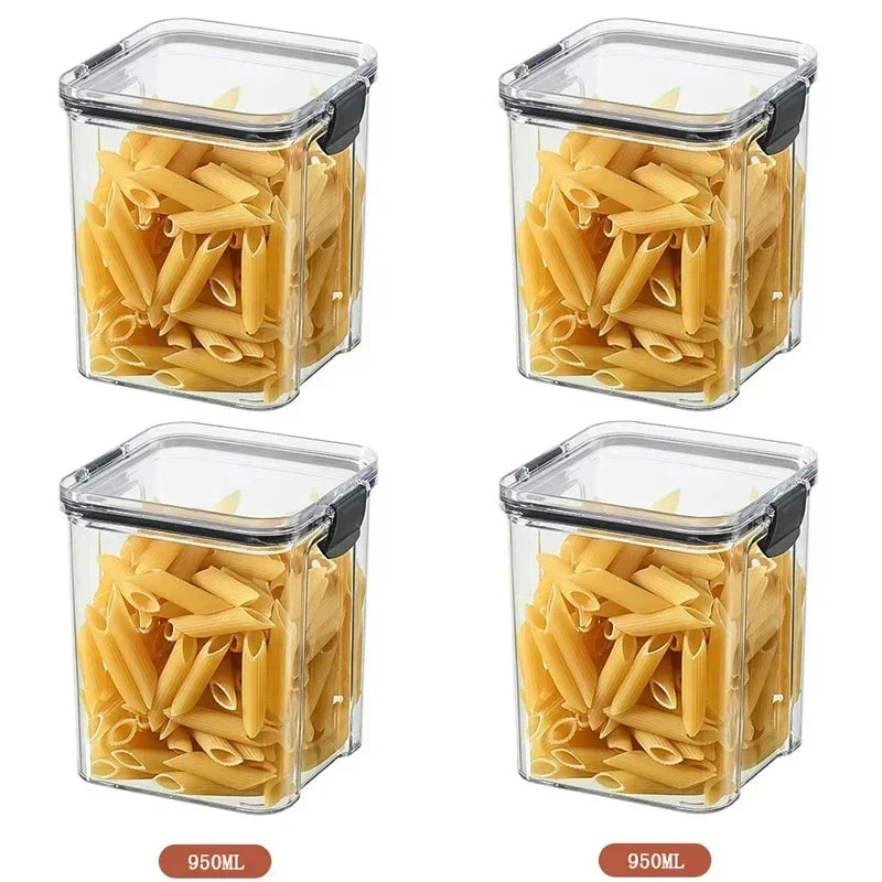 Kitchen Stackable Sealed Food Storage Containers Set (460–1800ml)