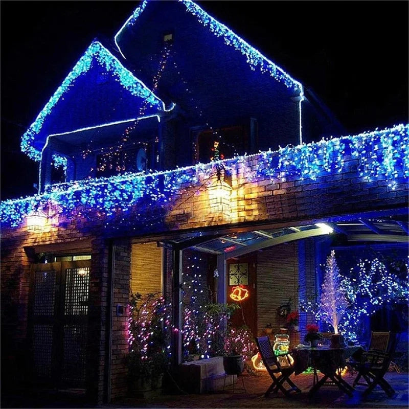 5M Outdoor LED Waterfall Curtain String Lights