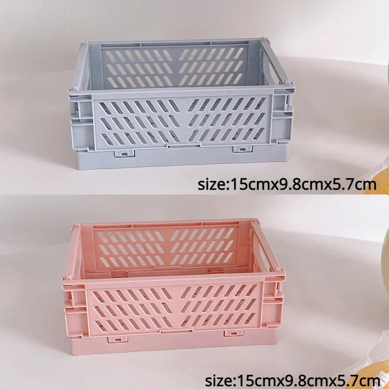 Plastic Foldable Storage Crate Box Organizer