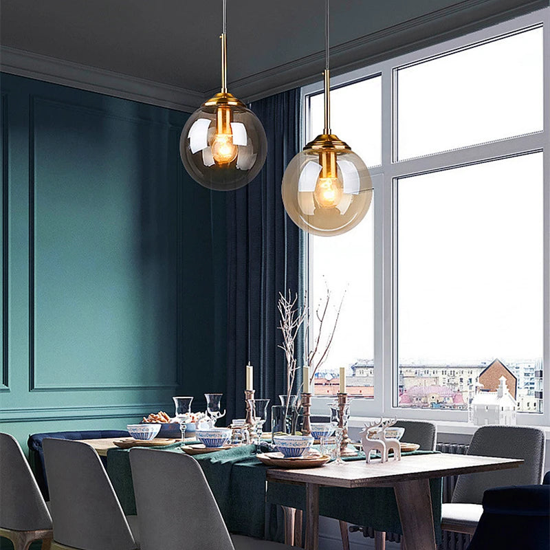 Modern Luxury Nordic LED Glass Pendant Lamp