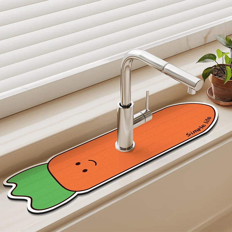 Diatomite Sink Splash Pad – Absorbent Drying Mat