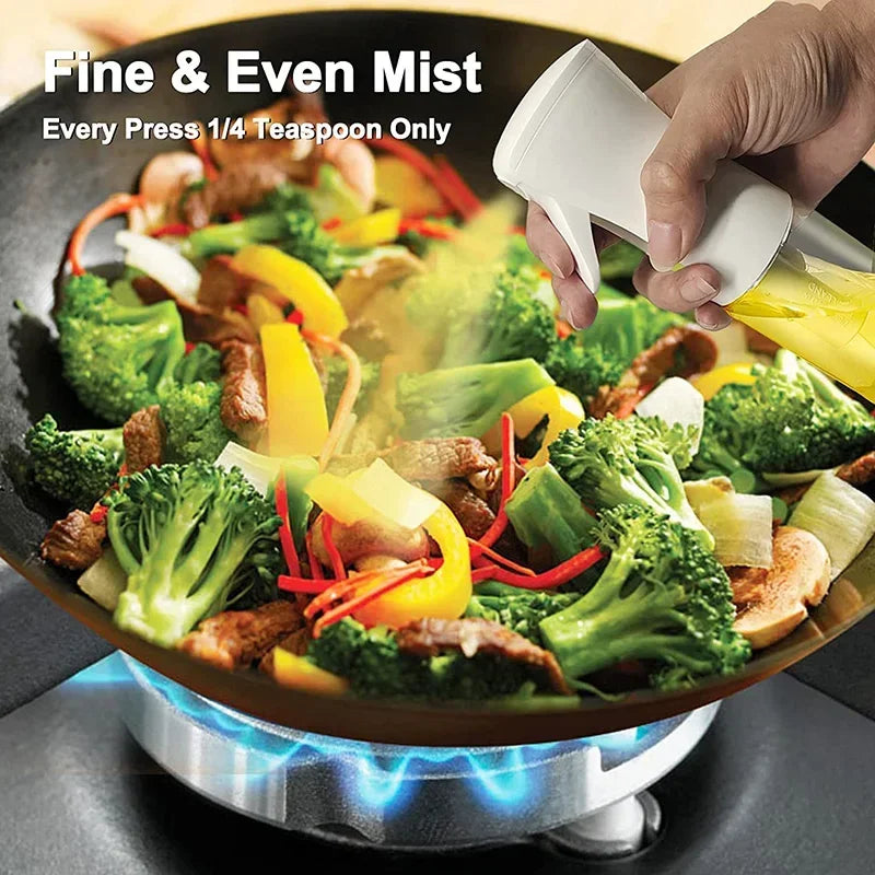Oil Spray Bottle – 200/300/500ml Kitchen Cooking Dispenser