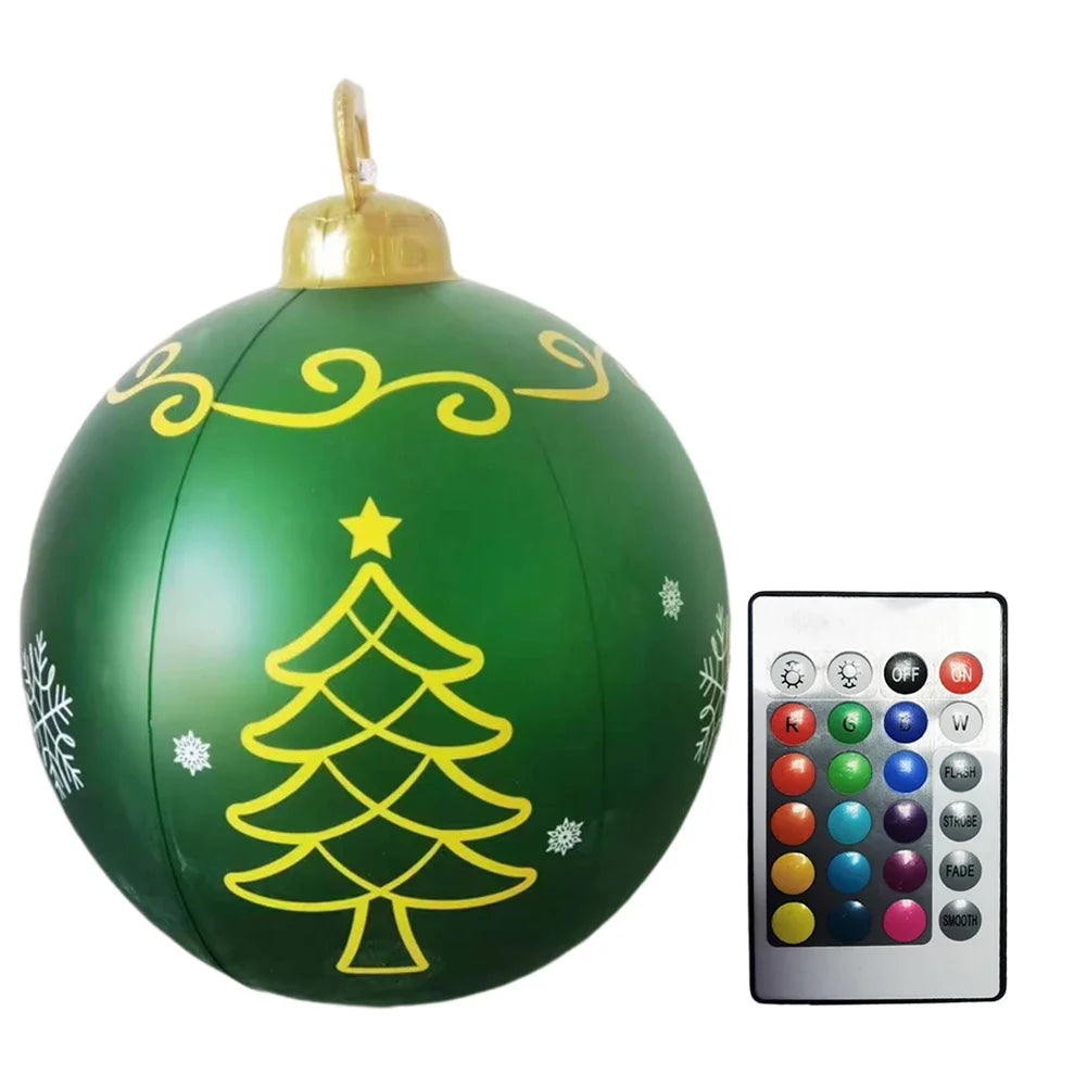 Giant Luminous Inflatable Christmas Ball with LED Lights