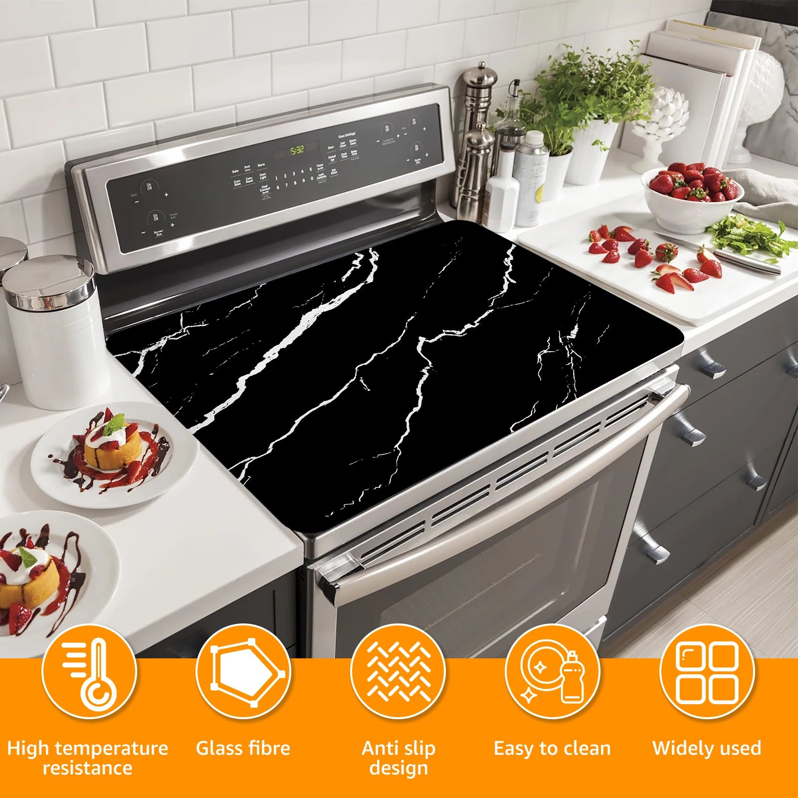 Silicone Induction Cooktop Protector Mat – 30.8×20.5
