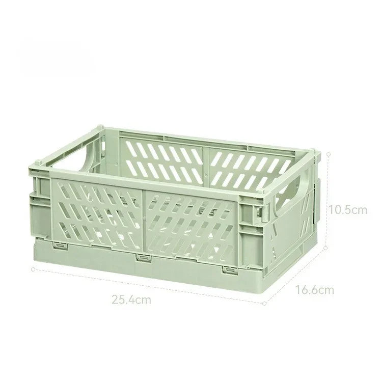 Plastic Foldable Storage Crate Box Organizer