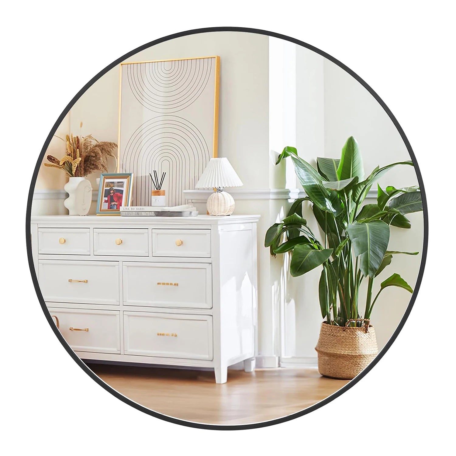 Round Metal Frame Wall Mirror – Multiple Sizes