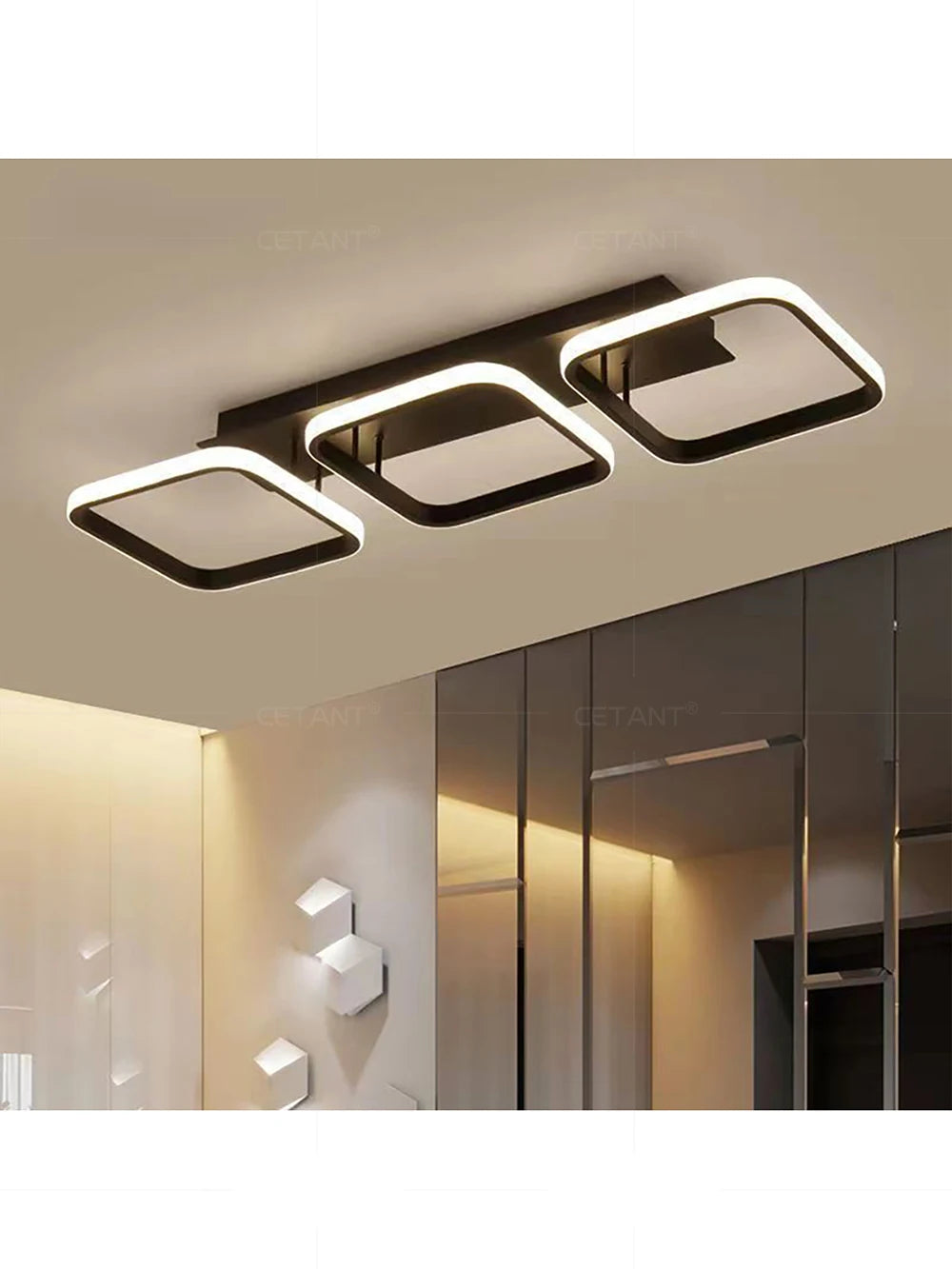 Modern LED Ceiling Light – Round/Square for Home & Hall