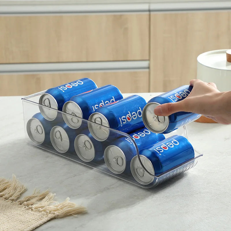 Refrigerator Soda Can Dispenser Organizer