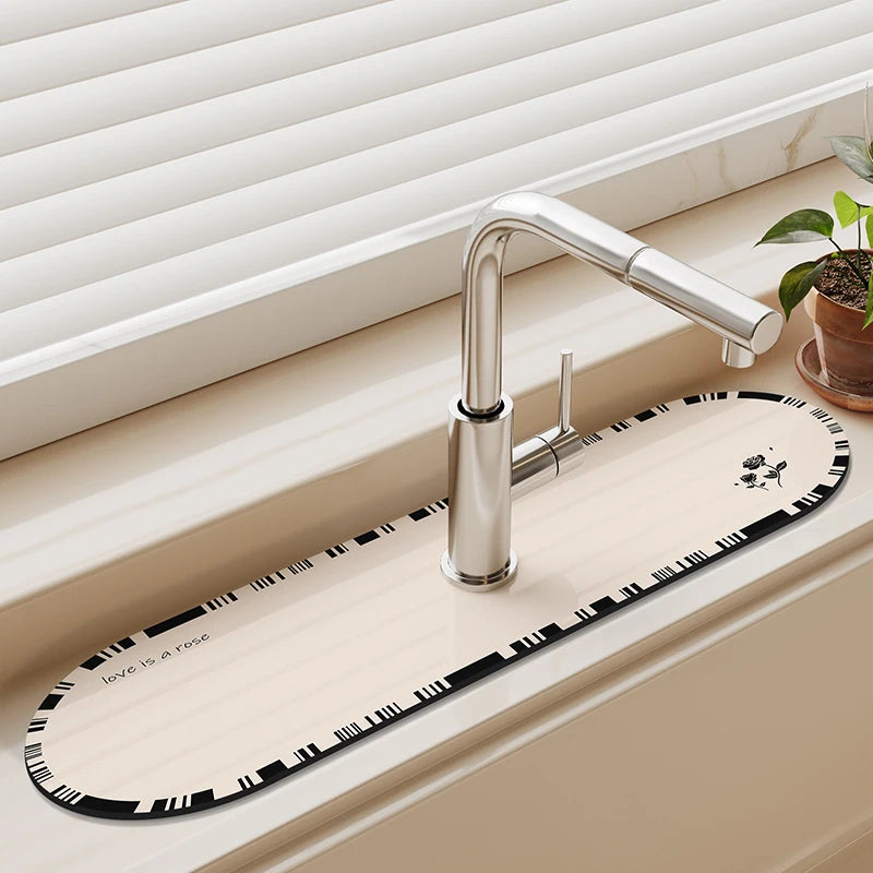 Diatomite Sink Splash Pad – Absorbent Drying Mat