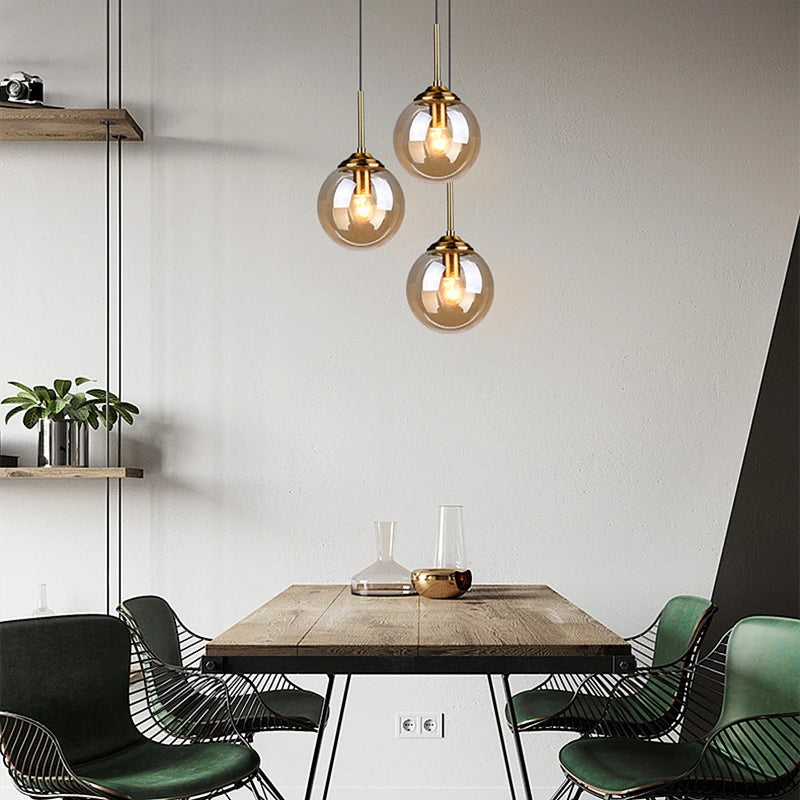 Modern Luxury Nordic LED Glass Pendant Lamp