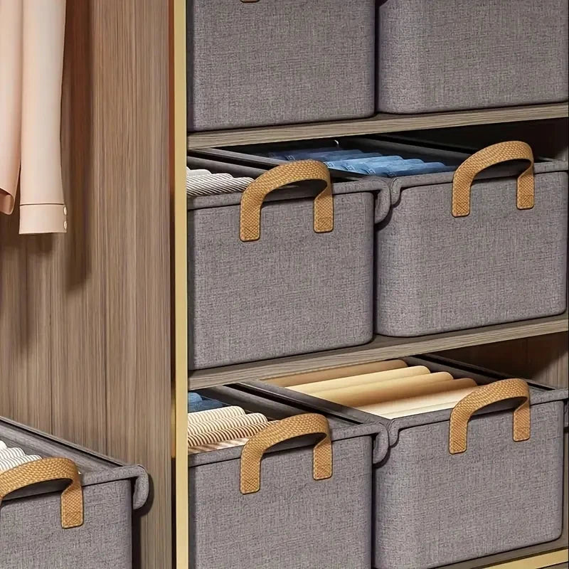2/4pcs Clothes Organizer Storage Boxes for Wardrobe Drawers