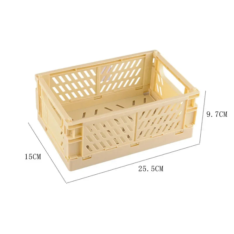 Plastic Foldable Storage Crate Box Organizer