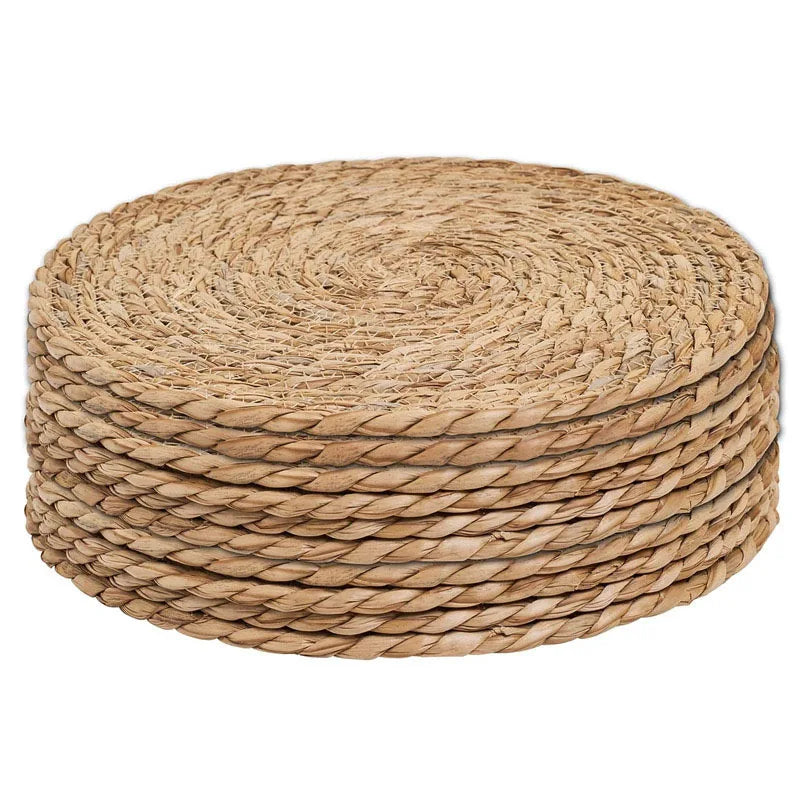 Handwoven Rattan Round Pot Mats